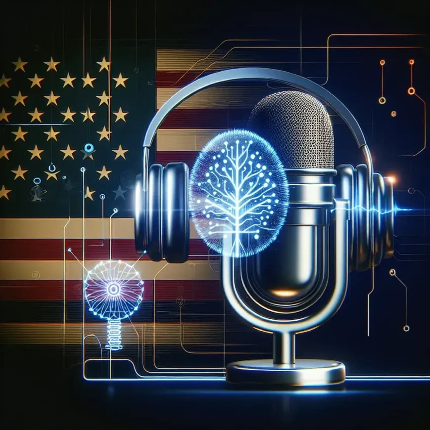 "Person using Spotify on a smartphone to explore AI-driven personalized language learning podcasts, showcasing the app's innovative features for tailored education."